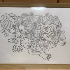 シーサーの絵画の画像