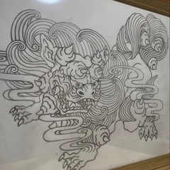 シーサーの絵画の画像