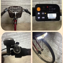 🌸美品🌸室内保管🌈8Ah大容量バッテリー🌸パナソニック　ビビ　🌸電動自転車の画像