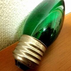  ◆電球 グリーン JET 40W E26 中古品の画像