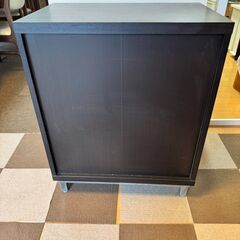 【手渡し希望】IKEA製 収納コンビネーション 扉/引き出し付き（ブラックブラウン）の画像
