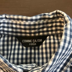 子供服　COMME CA ISM ギンガムチェック柄　半袖シャツの画像
