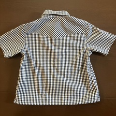 子供服　COMME CA ISM ギンガムチェック柄　半袖シャツの画像