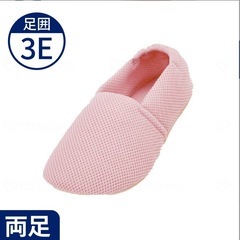 【新品未使用】徳武産業 あゆみシューズ「エスパドメッシュ (ピンク)」の画像