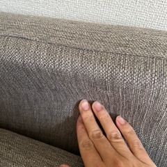 ソファ　二人がけ　グレーの画像