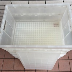 無印良品 ポリプロピレン 収納ボックス 折りたたみ式 大 7個セット 収納用キャスター 付きの画像