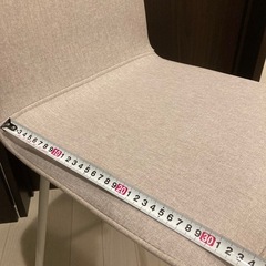ROOM&HOME グレー ファブリックチェアの画像