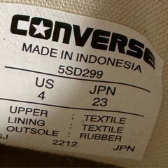 コンバース CONVERSE 23cm 新品未使用 の画像