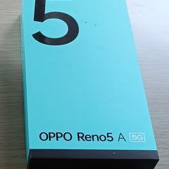 美品・スマートフォン・OPPO Reno5 A アイスブルー 専用保護ケース付の画像
