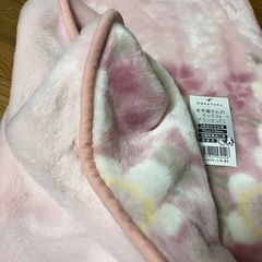 【新品】花柄⭕️2枚合わせブランケットの画像