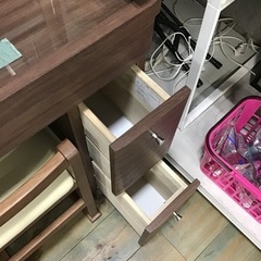 ドレッサー　椅子付き　鏡台　中古品の画像