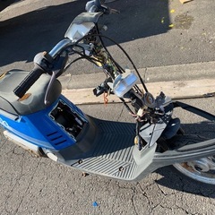 鍵付き　旧原付　ヤマハジョグ27V　ペリカンジョグ　初期型　圧縮有り　キック降ります　ブレーキ固着無し　　の画像