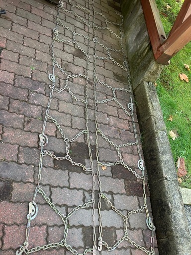 これからの雪に！未使用品、大型用亀甲型タイヤチェーン　11R22.5