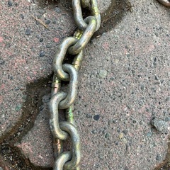 これからの雪に！　未使用品、大型用亀甲型タイヤチェーン　11R22.5の画像