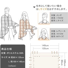 毛布　着ぐるみ　膝掛けの画像