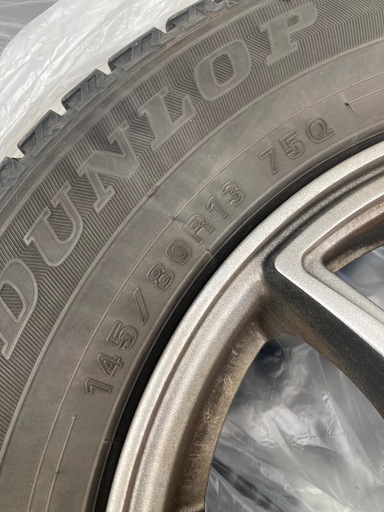 冬タイヤ　2021年製
　タント　スタッドレスタイヤ　155/65R14適合　ホイールセット