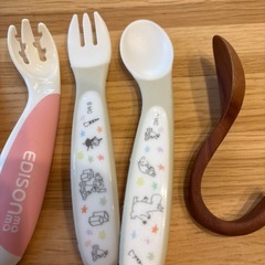 エジソン　ムーミン　離乳食　0歳　1歳　スプーン　フォークの画像