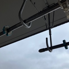 物干し竿2本の画像