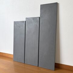 モールテックス 天板 3個セット グレー｜コンクリート アクセサリー置き 展示台 無機質の画像