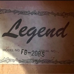 Legend FG-20BS アコースティックギターケース付の画像