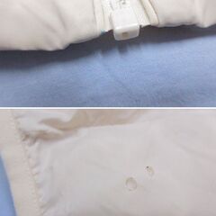 ( M-994 )UNIQLO ウォームパデッドウォッシャブルベスト ナチュラル オフホワイト キッズ 子供 １４０サイズ 111-449794 中古の画像