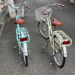 22インチと24インチの自転車セットの画像