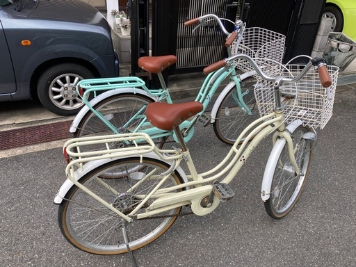 22インチと24インチの自転車セット