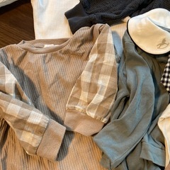 90〜95サイズ　長袖カットソー　秋服  男の子　ベビー服　breeze ユニクロ　バースディの画像