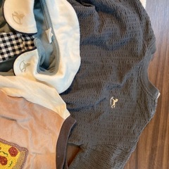 90〜95サイズ　長袖カットソー　秋服  男の子　ベビー服　breeze ユニクロ　バースディの画像