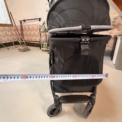 ペットカート 折り畳み ブラック グレー ぺペットバギーの画像