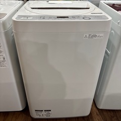 まだまだ使えます‼️SHARP💎2018年製5.5kg洗濯機ホワイト白の画像