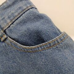 デニム調スカートの画像