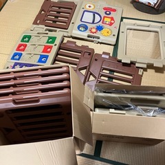 ミュージカルキッズランドEX　マロン計12枚 ベビーサークルの画像