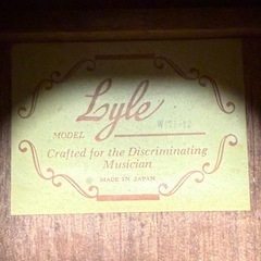 Lyle（ライル）12弦アコースティックギター　ジャパンビンテージ　希少　国産ビンテージアコギ の画像