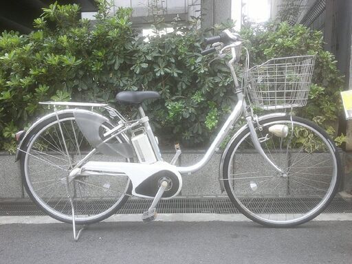 電動26インチ 税別￥33.455- 新基準パナソニックビビNX　6.6Ah 電動自転車　３ヶ月保証　シルバー225