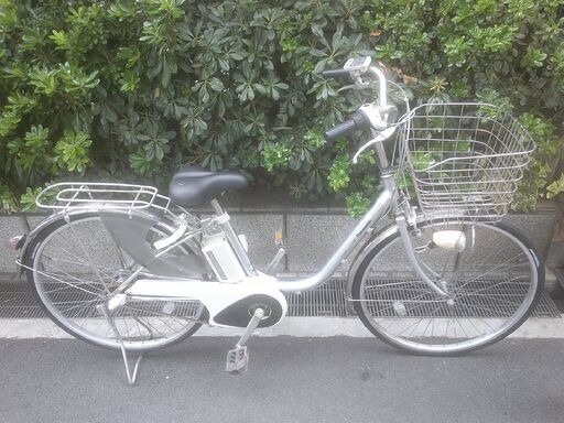 電動26インチ 税別￥33.455- 新基準パナソニックビビNX　6.6Ah 電動自転車　３ヶ月保証　シルバー225