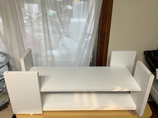 【リサイクルサービス八光】幅100㎝　東谷 ガラステーブル SO-100WH