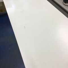 長テーブル　幅約180㎝×奥行約60㎝　白　USEDの画像