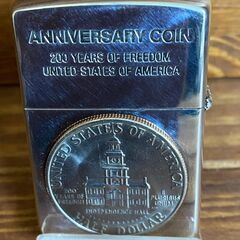 【愛品倶楽部柏店】ZIPPO　ライター　ケネディ大統領　コイン　１９９２年　未使用品の画像