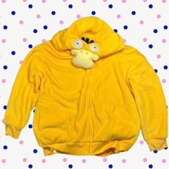 ハロウィンまでの出品！ポケモン　コダック　Bigフワモコ着ぐるみパーカー　なりきり　ボア　M〜Lの画像