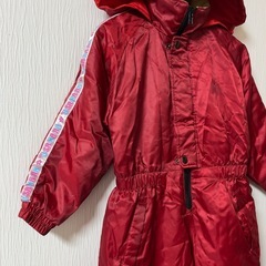 ウサハナ スキーウェア 赤 無地 シンプル 女の子 キッズ用 サンリオの画像