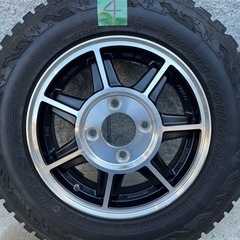 軽トラ用　ハヤシレーシング　ストリート12インチ4.00B &オープンカントリーR/T 145/80R12 4本セットの画像