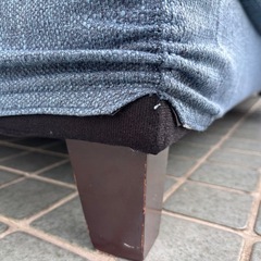 ★本体カバーも洗える★3人掛け ソファー 190×80 オットマン付きの画像