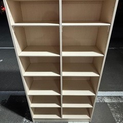 ②オープン本棚 本収納 NC1890F LN ライトナチュラル 幅86.5cmの画像