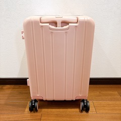 【新品未使用】子どもが乗れる キッズキャリー 機内持込可 キャリーケース Sサイズ ピンク の画像