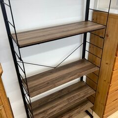 A-391★ジモティ割引あり★【リユースのサカイ野々市店】つっぱりラック 黒/茶 ※クリーニング済みの画像