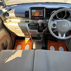 【総額コミコミ】広島発プライムゲート26年NBOX　GターボLパッケージ　車検令和9年4月27日　新車ワンオーナー　ターボ車　社外ナビ　地デジテレビ　両側パワースライドドア　ETC　下回り防錆施工　クルーズコントロール　シティブレーキアシスト　純正14インチアルミ　プライバシーガラス　スマートキー　タイミングチェーン　修復歴無し　ディーラー系オートオークション仕入　軽自動車　格安の画像