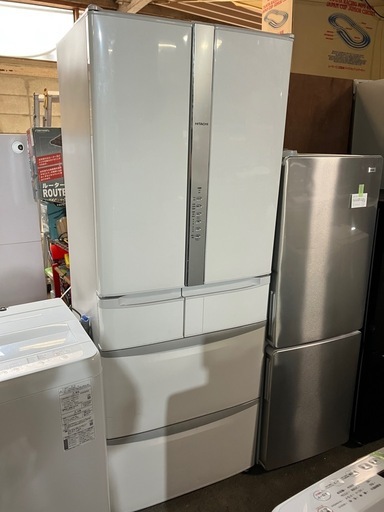 2510ー581  HITACHI 日立ノンフロン冷凍冷蔵庫 R-F48M4 2020年製 全定格内容積475L 動作確認済み キズ 汚れあり 現状お渡し