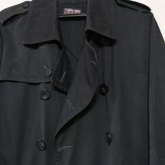 BLUE BLUE ダブル トレンチコート（黒）の画像