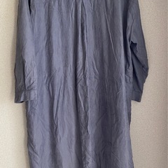 【4Lサイズ丈長め】　ロングシャツワンピース　の画像
